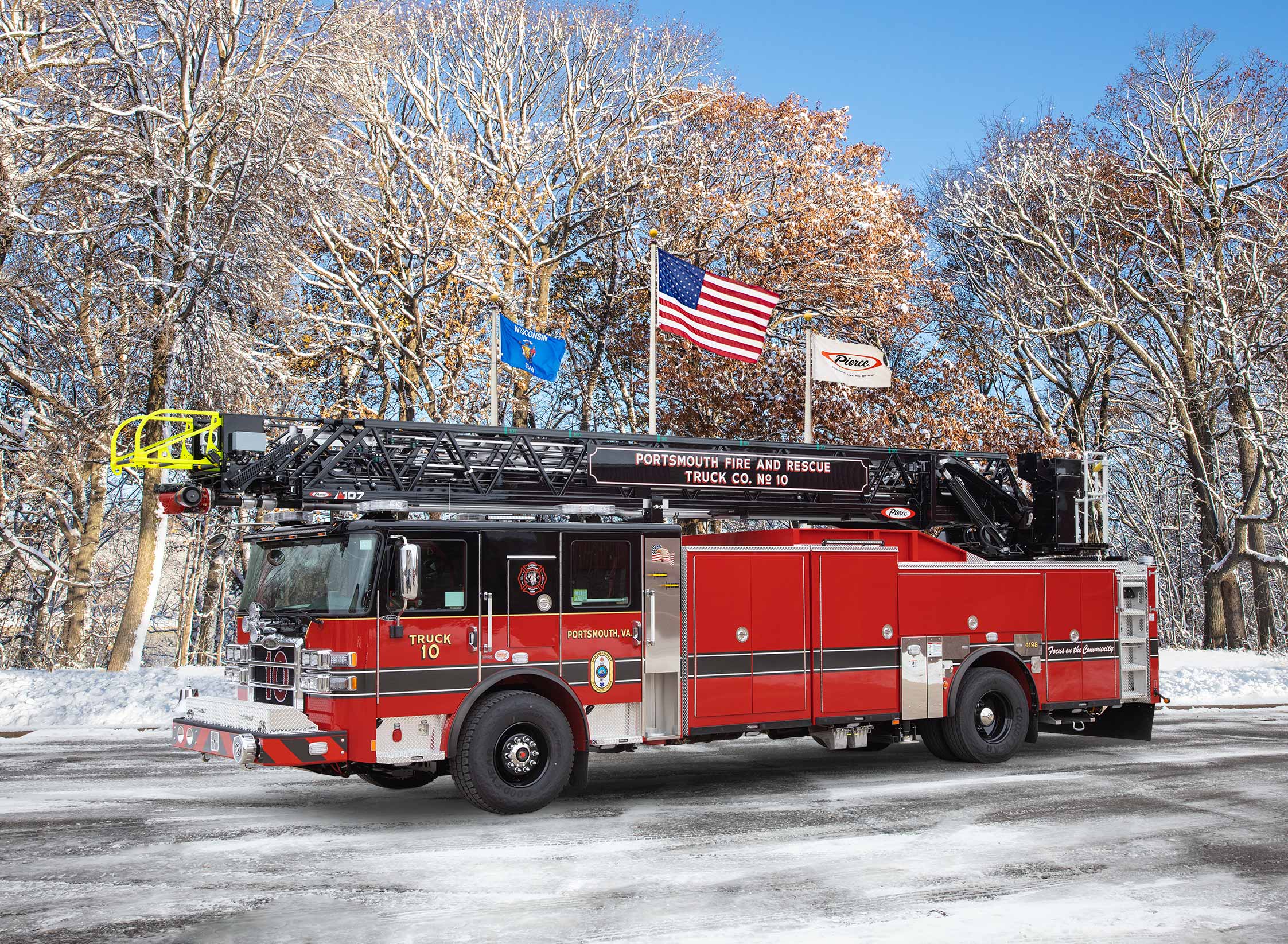 Portsmouth Fire Rescue & Emergency Services - Aerial